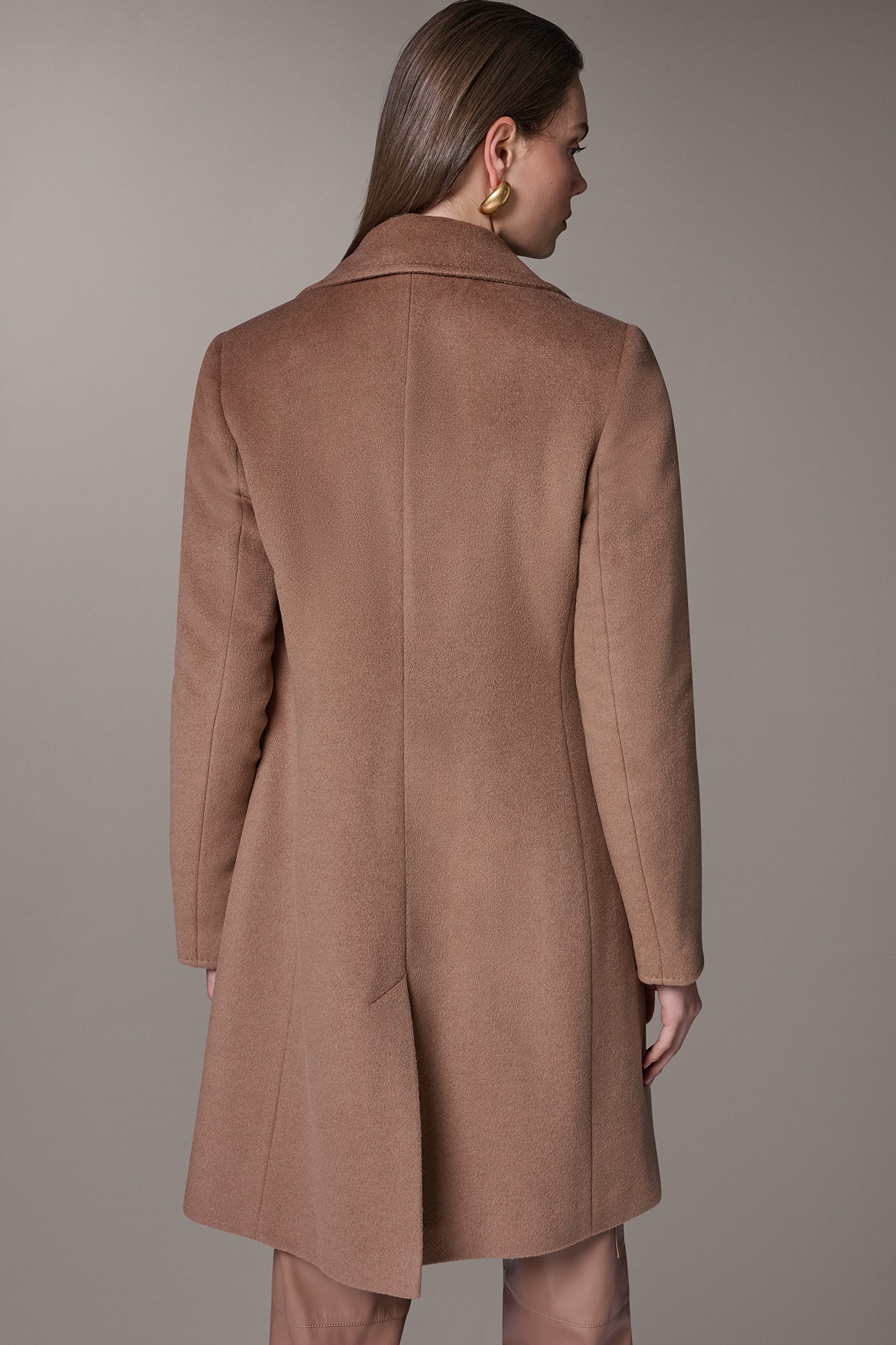 TWO BUTTON REEFER COAT VIEW 3 | Clothing