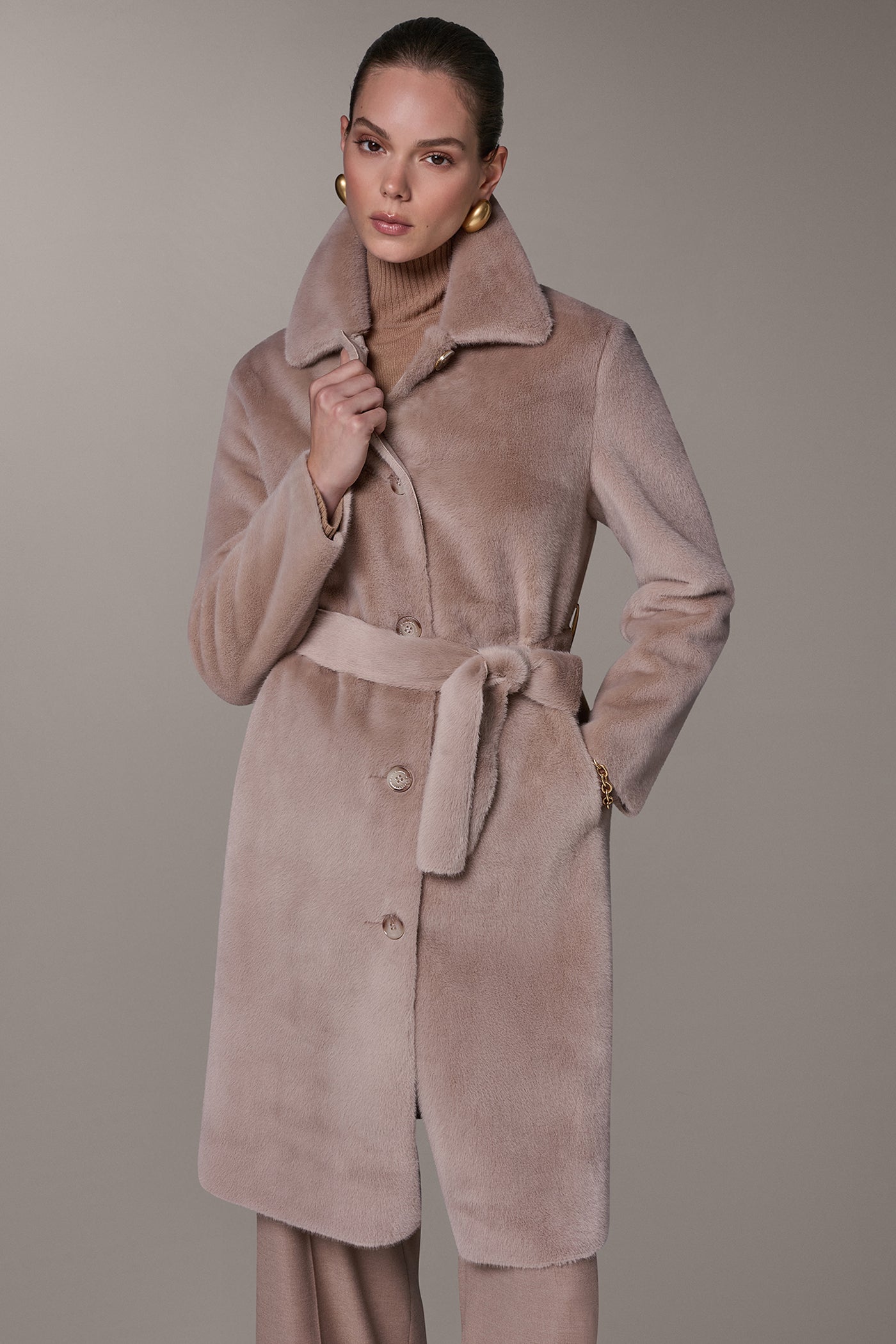 FAUX FUR COAT VIEW 1