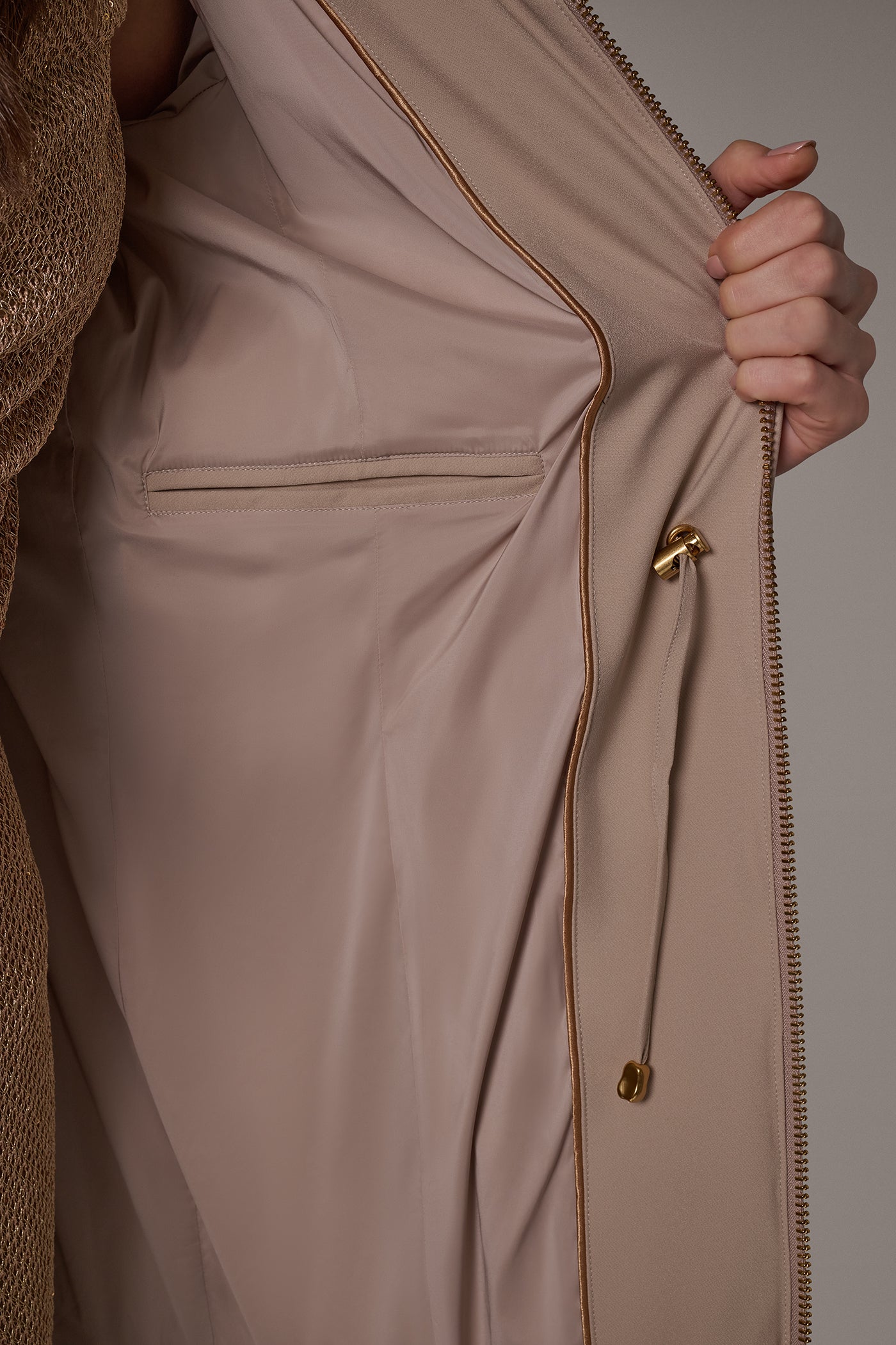 FAUX FUR COLLAR HOODED COAT VIEW 11 | Coveted Coats