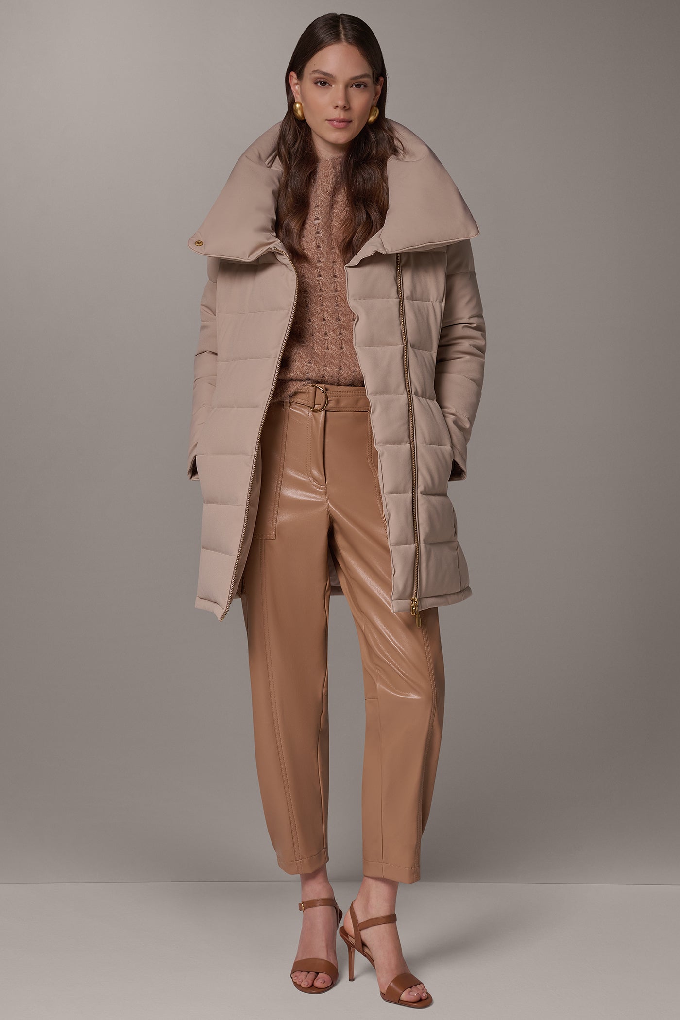 FUNNEL NECK PUFFER COAT VIEW 11