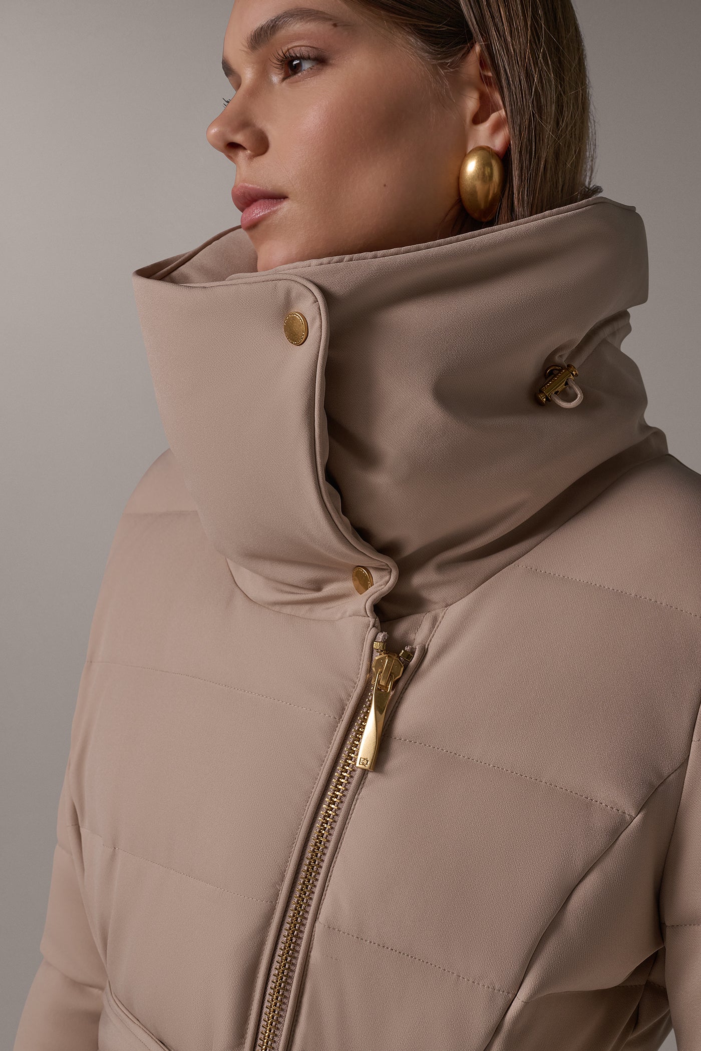 FUNNEL NECK PUFFER COAT VIEW 2