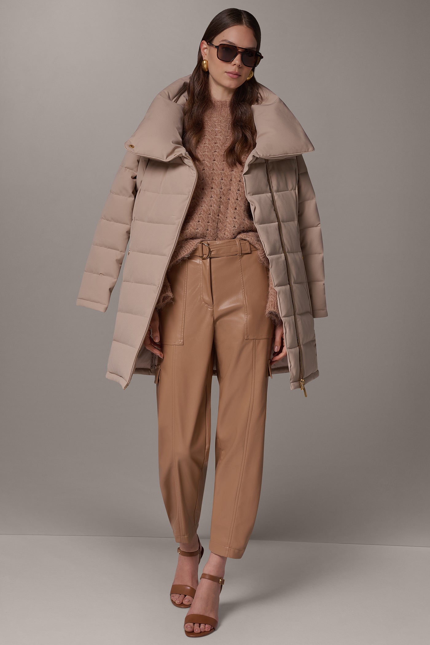 FUNNEL NECK PUFFER COAT VIEW 13
