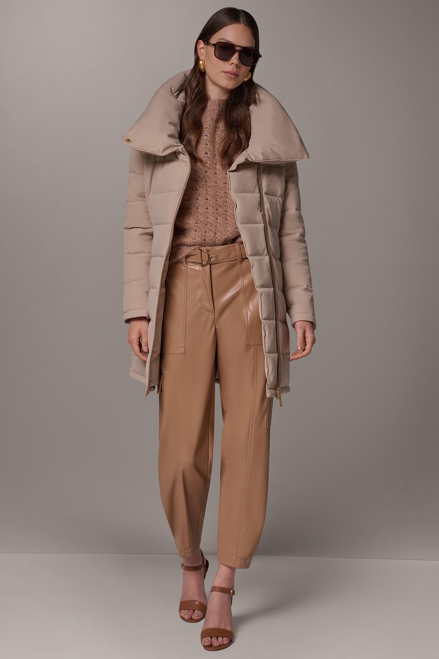 FUNNEL NECK PUFFER COAT VIEW 10