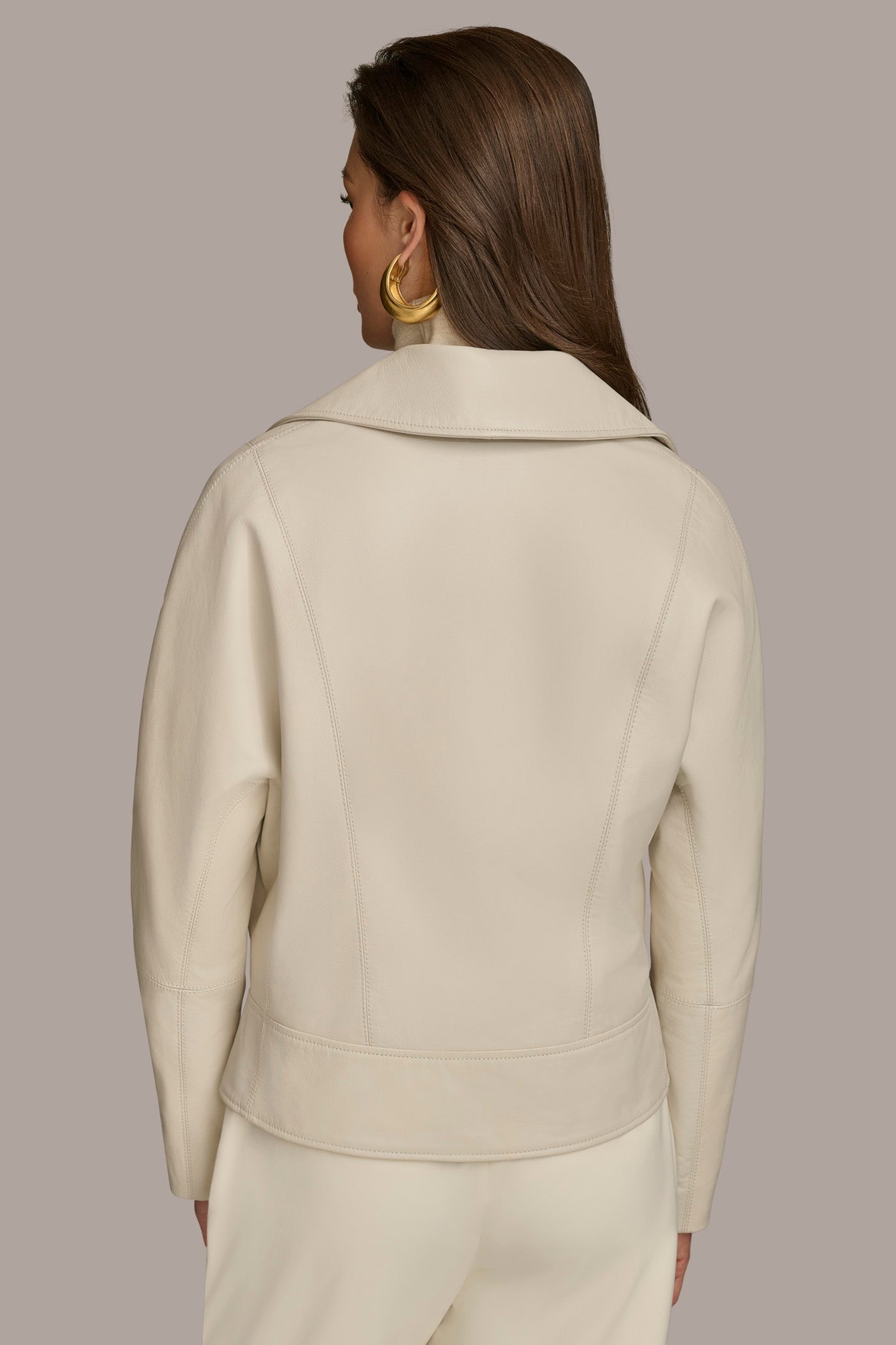 LEATHER MOTO JACKET VIEW 3