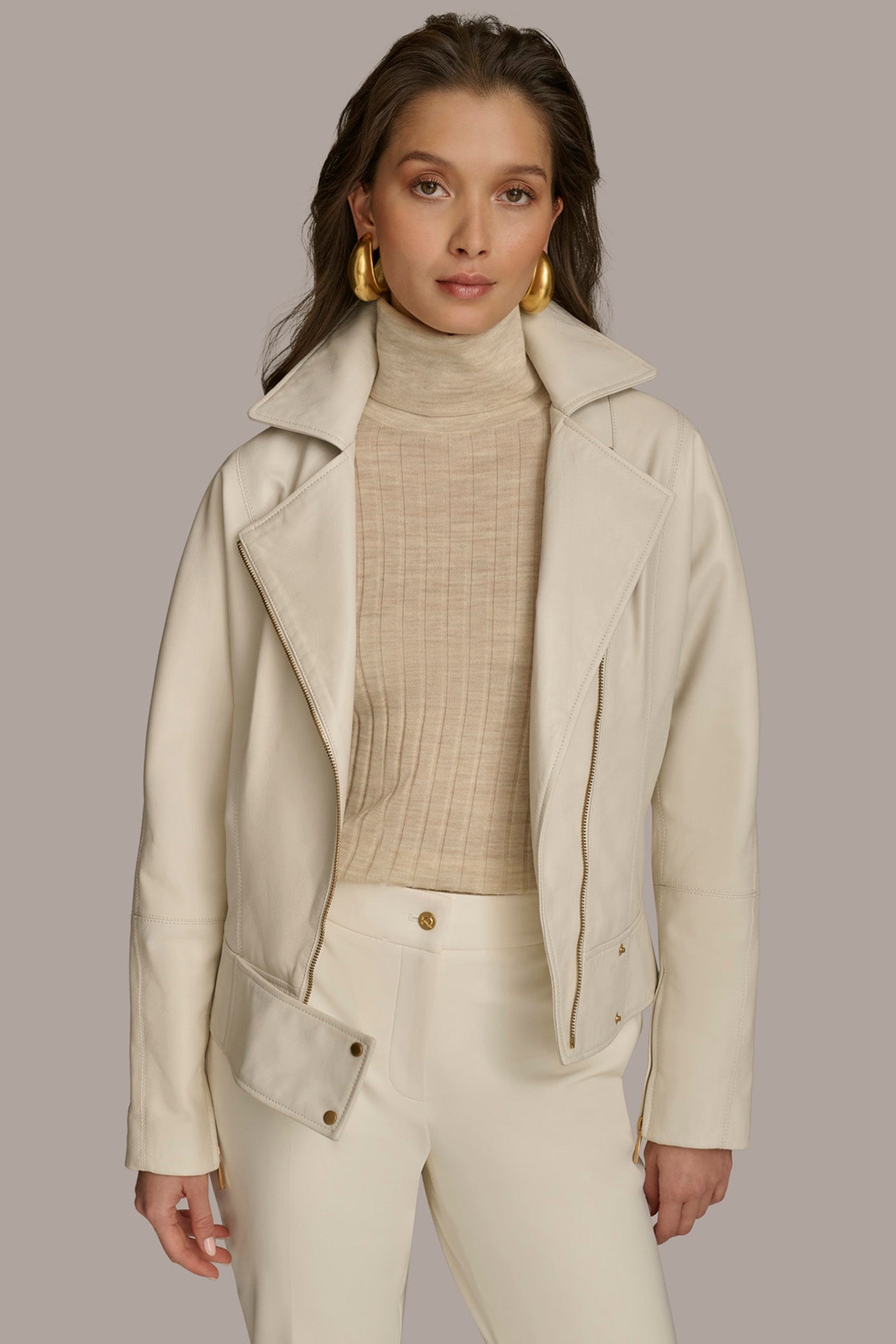LEATHER MOTO JACKET VIEW 5