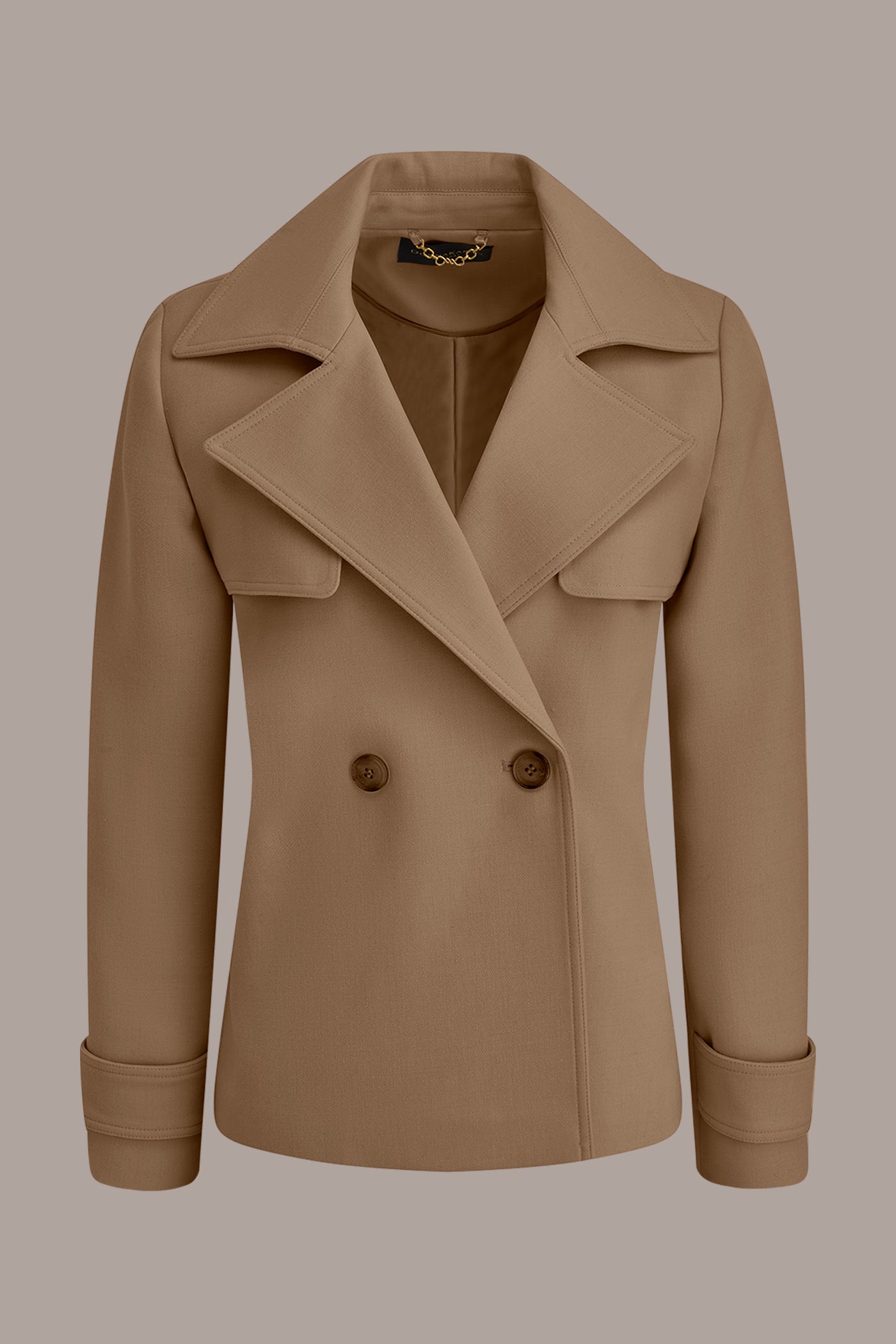 CROPPED DOUBLE-BREASTED TRENCH COAT VIEW 8 | New Arrivals