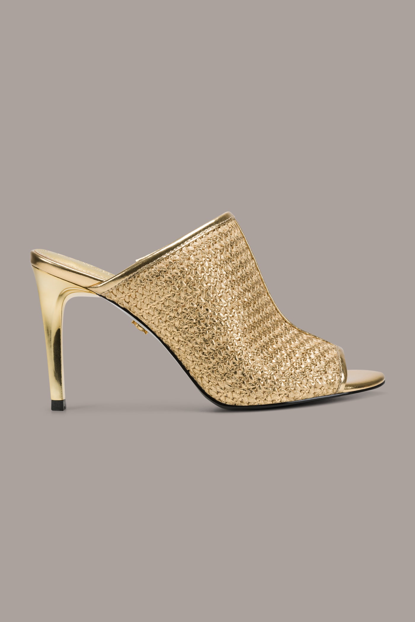 DONNA METALLIC RAFFIA MULE | View 2 | Shoes