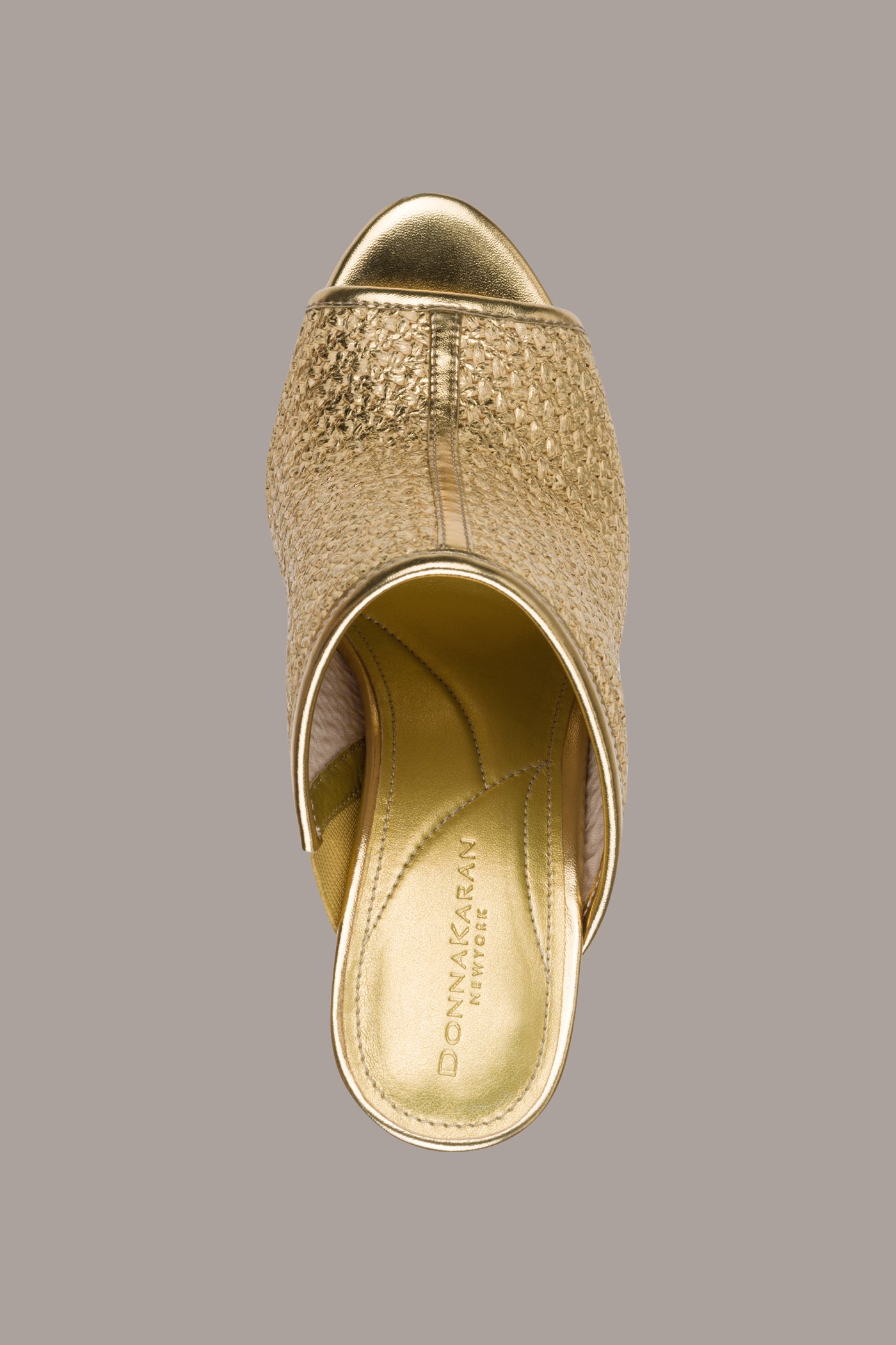 DONNA METALLIC RAFFIA MULE VIEW 3 | Shoes