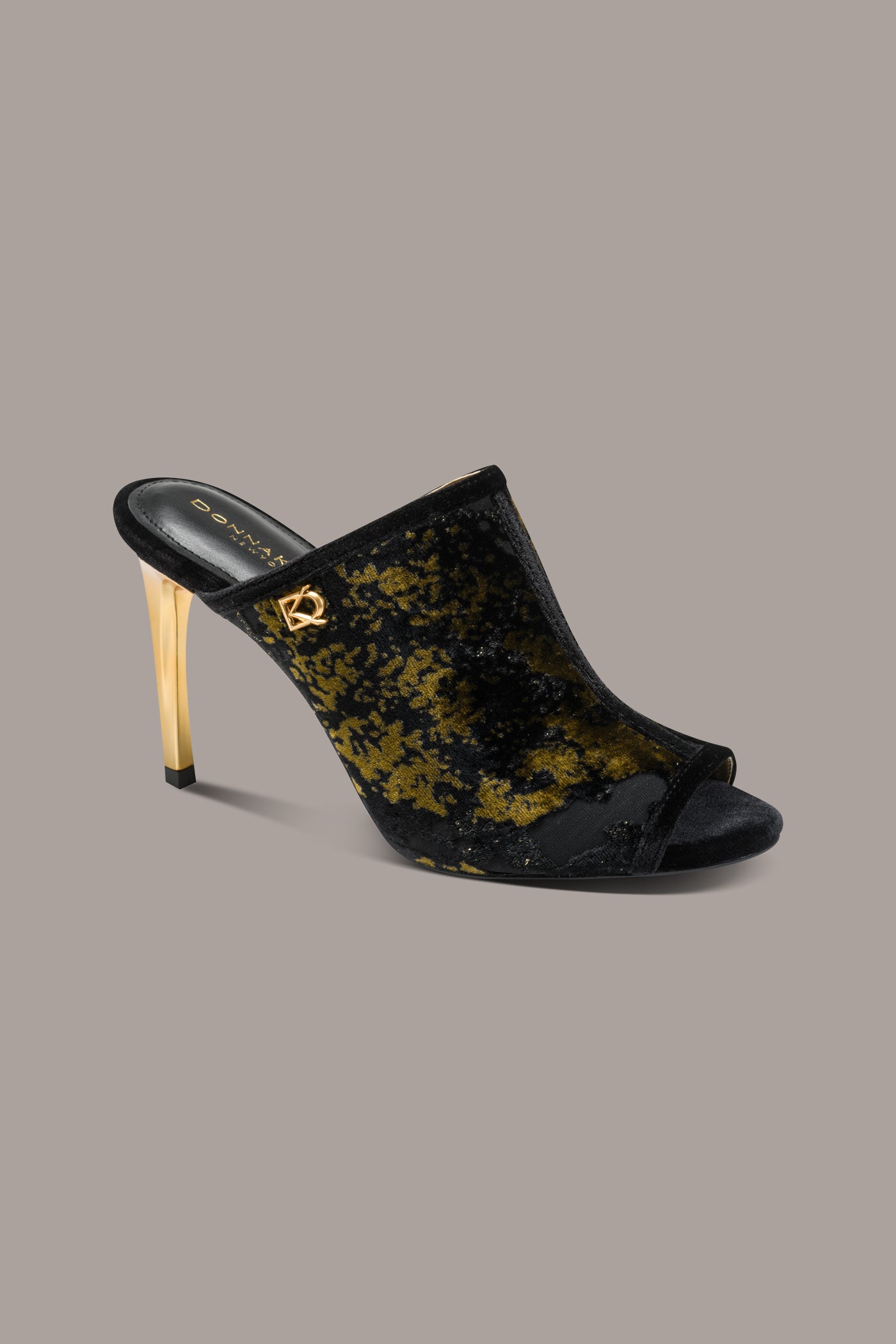DONNA HEELED MULE VIEW 1