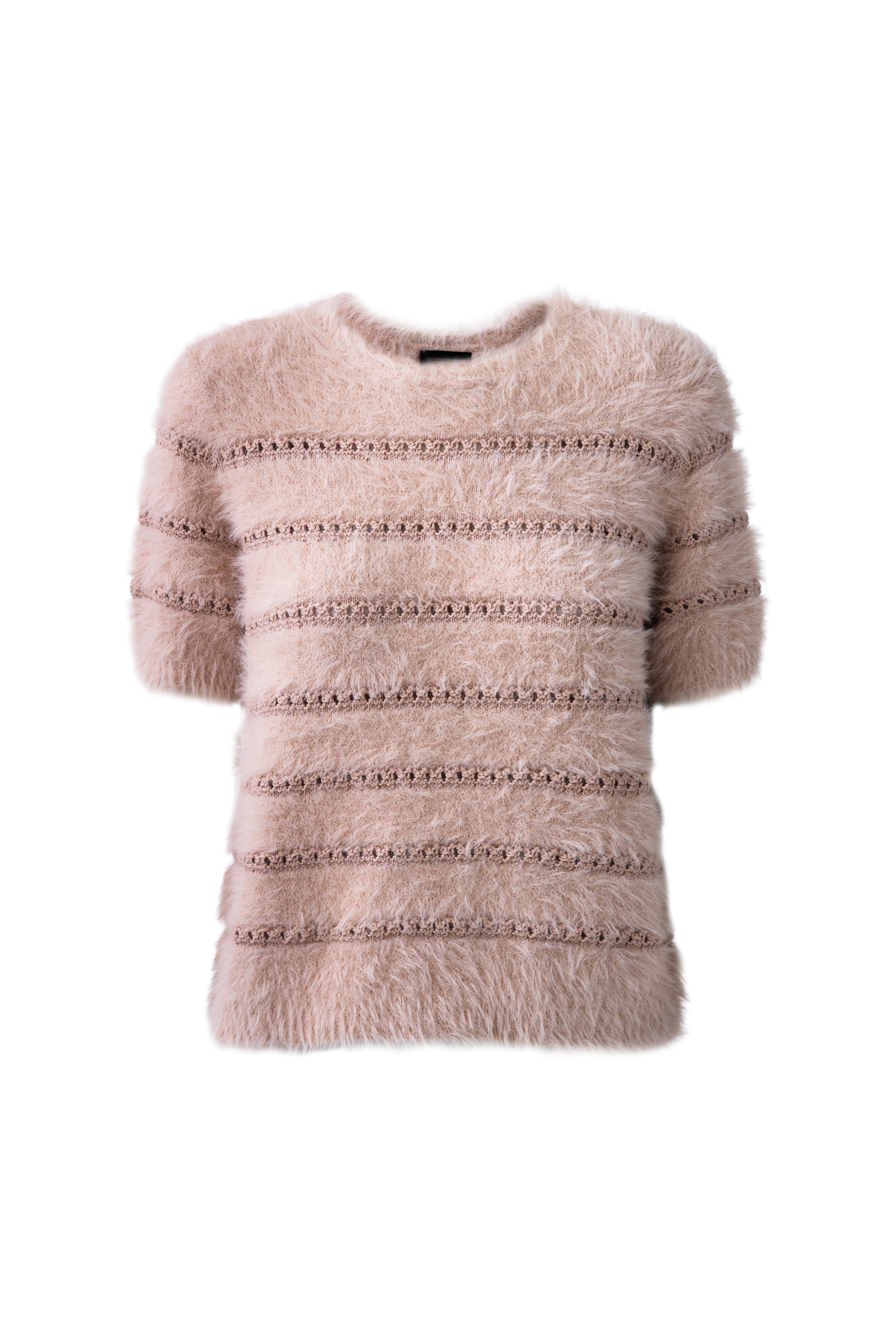 SEQUIN STRIPE FEATHER SWEATER (alternate view)
