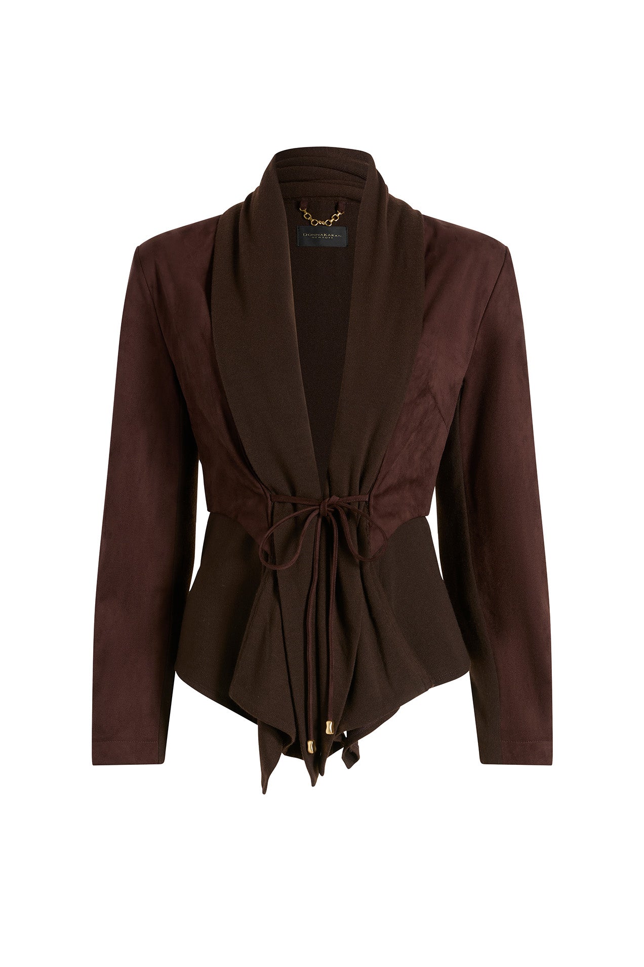 OPEN FRONT MIXED MEDIA JACKET (alternate view)