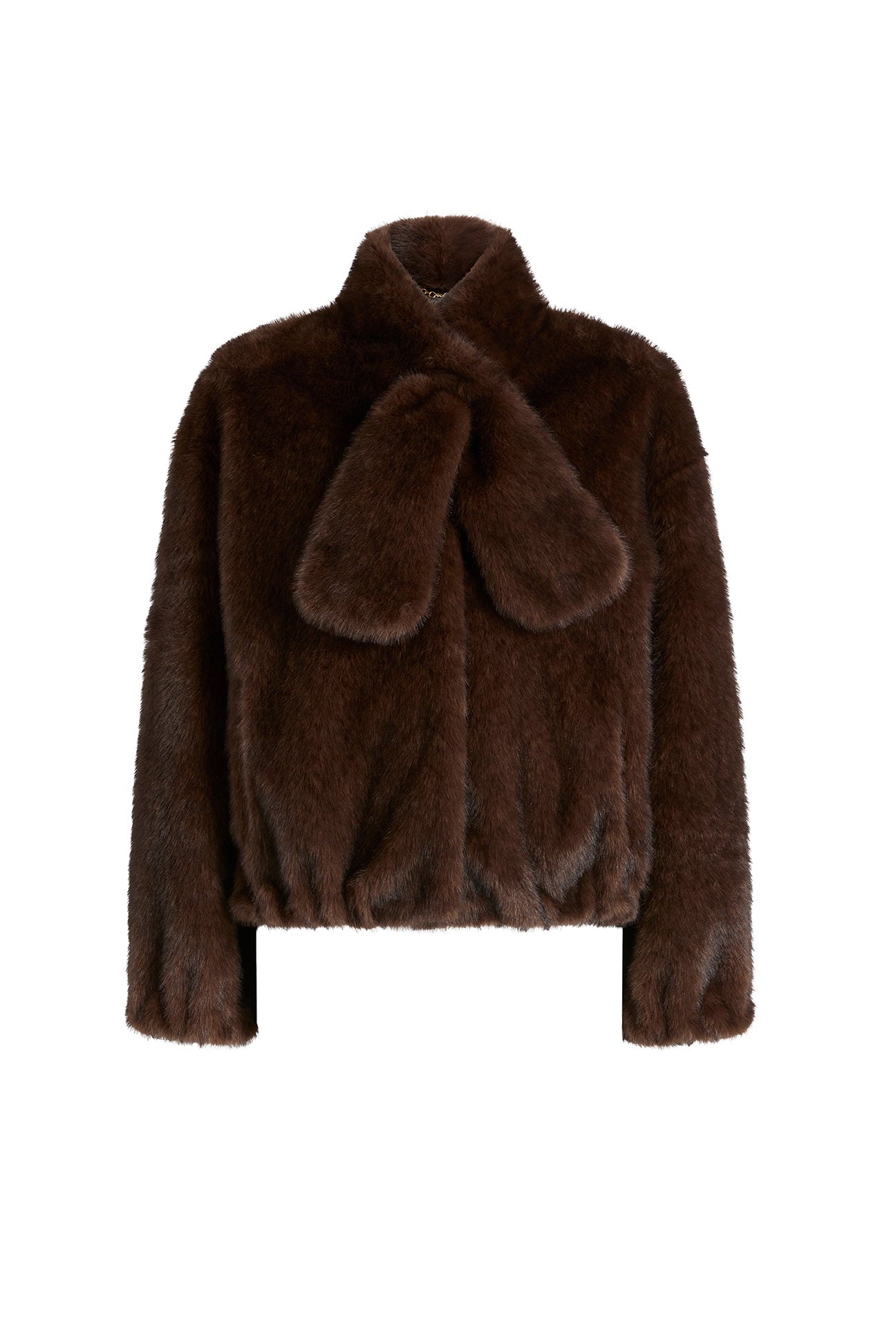 FAUX FUR SCARF COAT (alternate view)