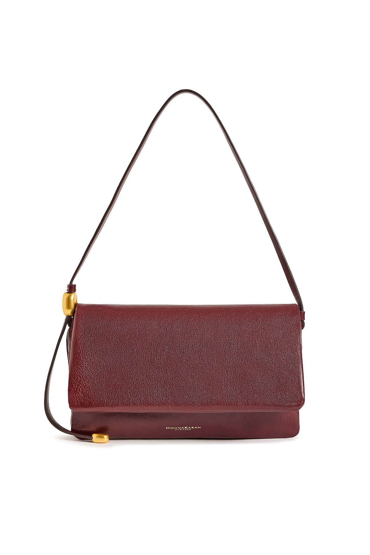 VELVET LEATHER FLAP SHOULDER BAG VIEW 2