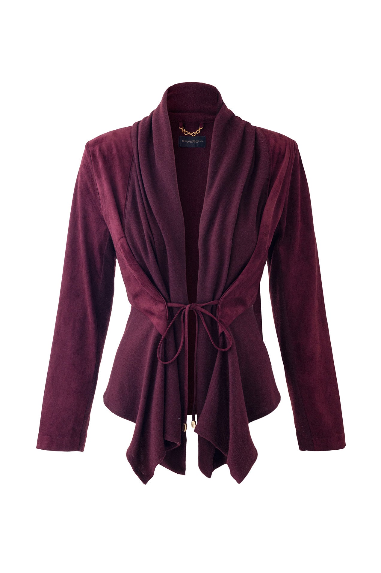 OPEN FRONT MIXED MEDIA JACKET VIEW 2