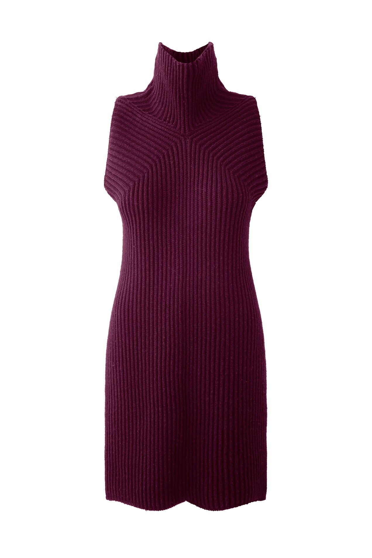 SLEEVELESS TURTLENECK SWEATER TUNIC VIEW 2