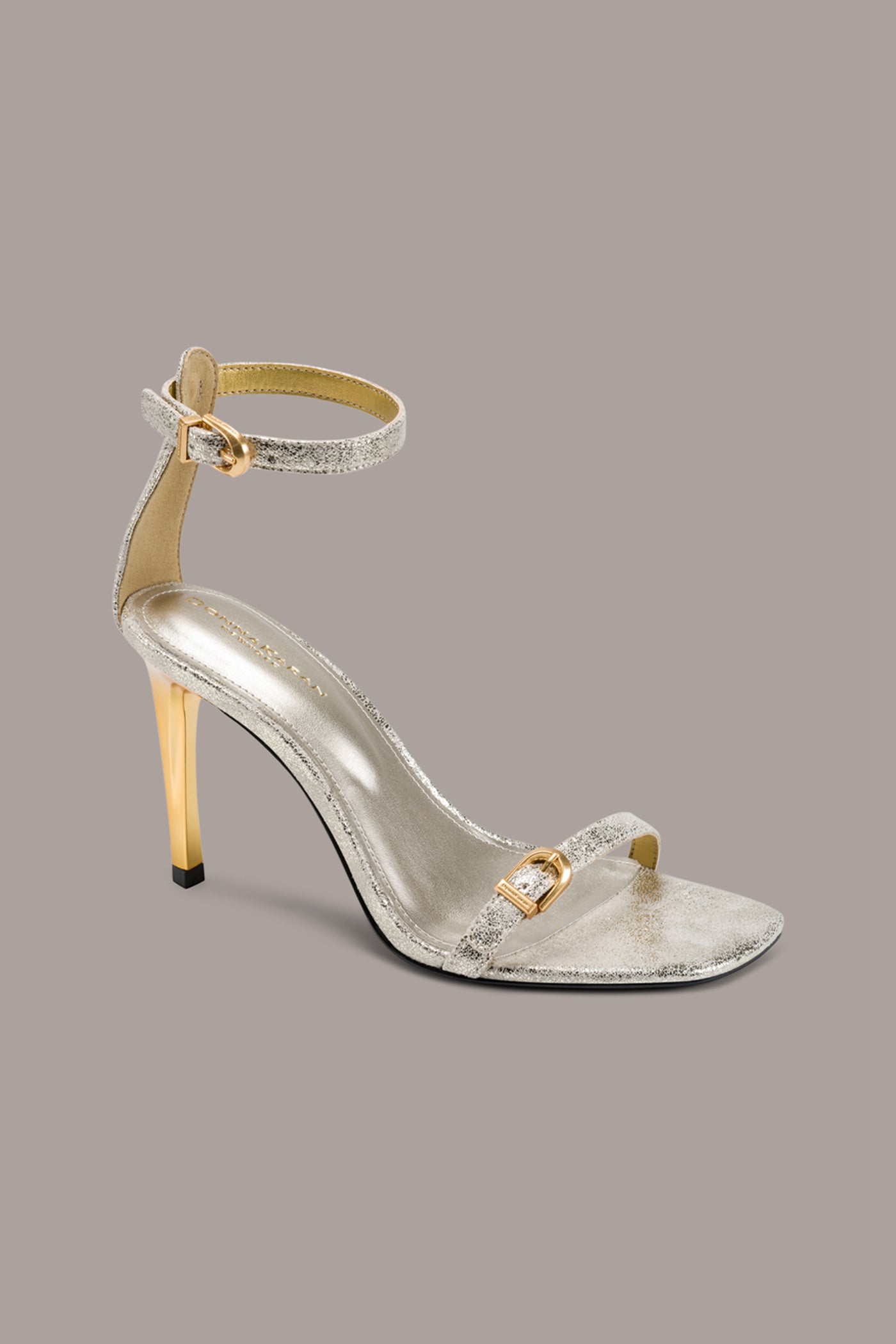 PRYCE METALLIC ANKLE STRAP SANDAL | View 1 | Joan Edit