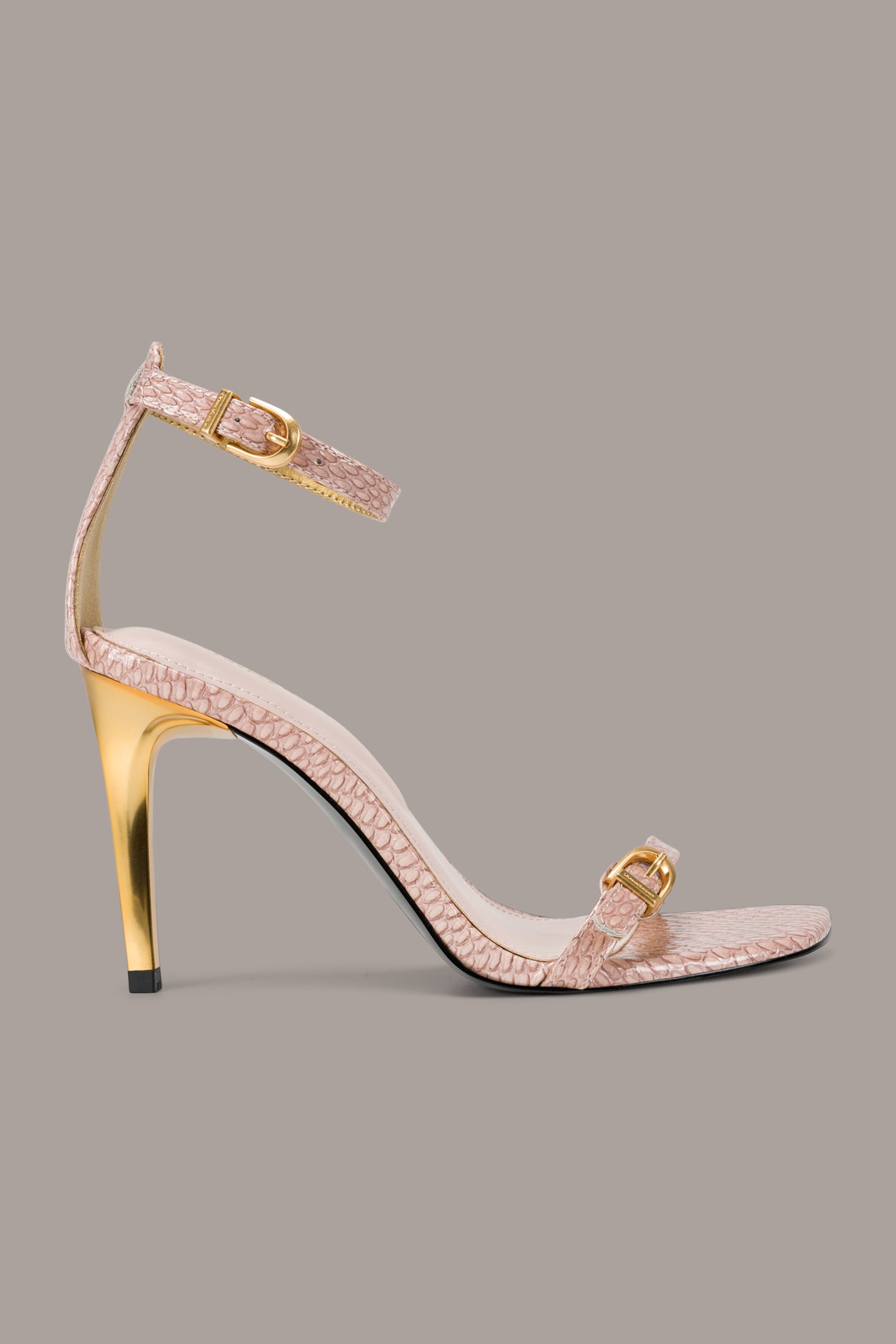 PRYCE SNAKE-EFFECT ANKLE STRAP SANDAL | View 2 | New Arrivals