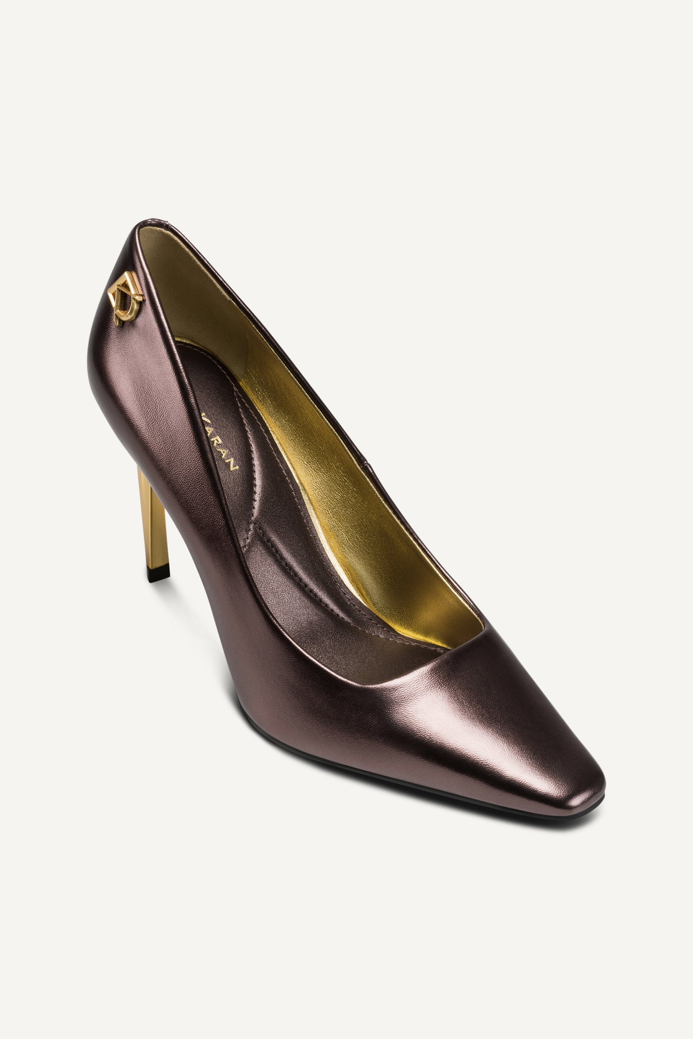 SAVITA LOGO EMBELLISHED HIGH PUMP | View 1 | New Arrivals