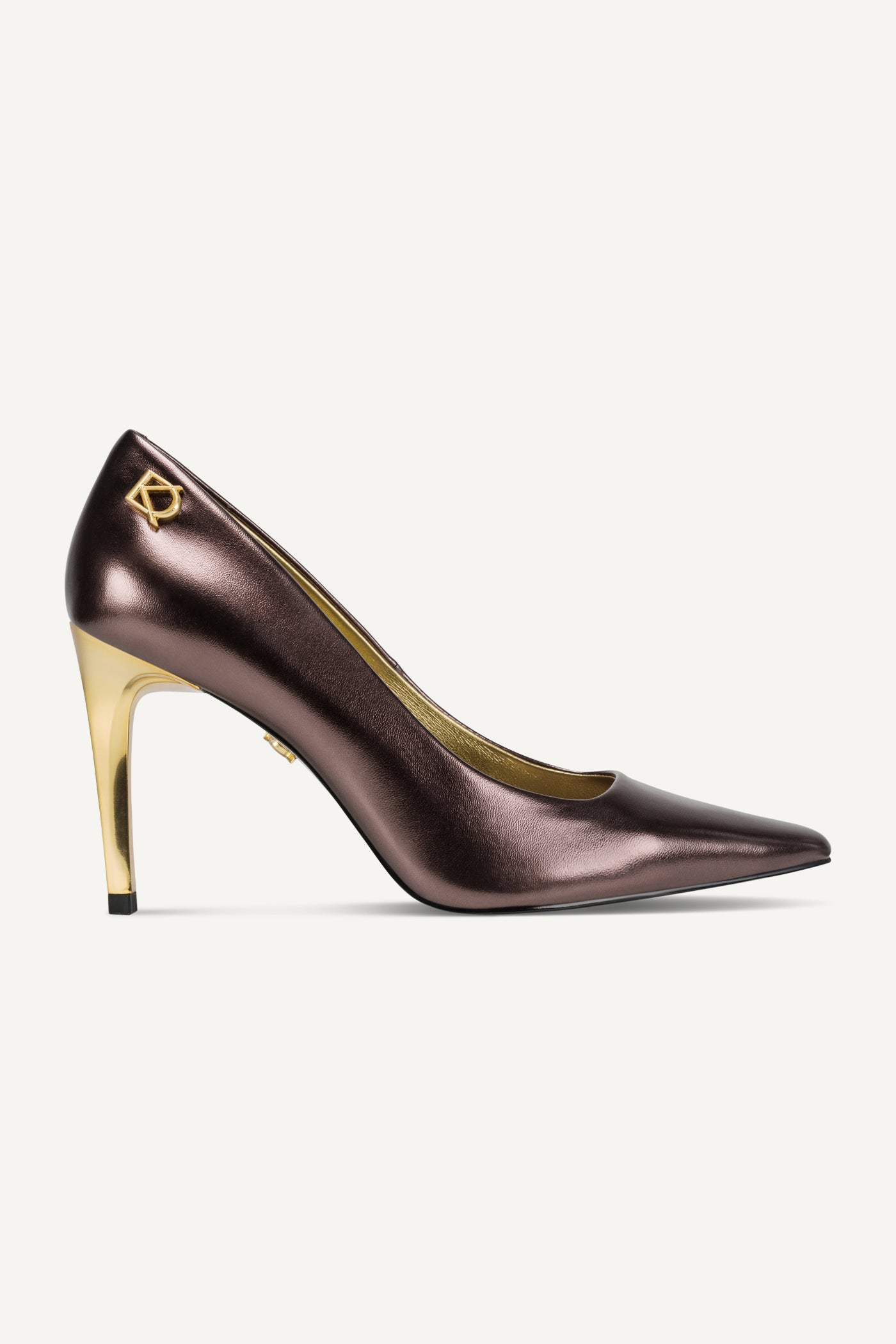 SAVITA LOGO EMBELLISHED HIGH PUMP | View 2 | New Arrivals