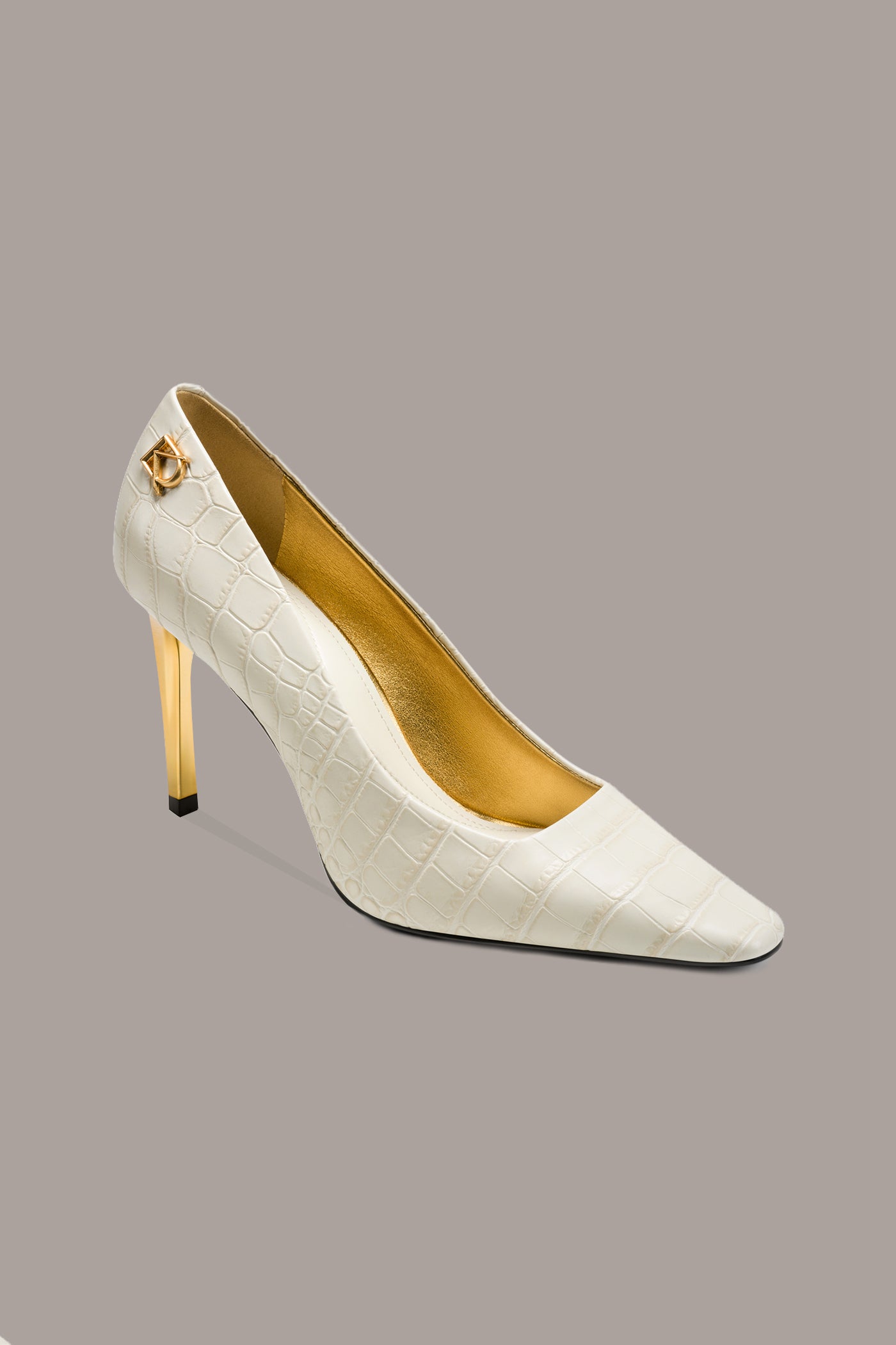 SAVITA CROC HIGH STILETTO PUMP VIEW 1
