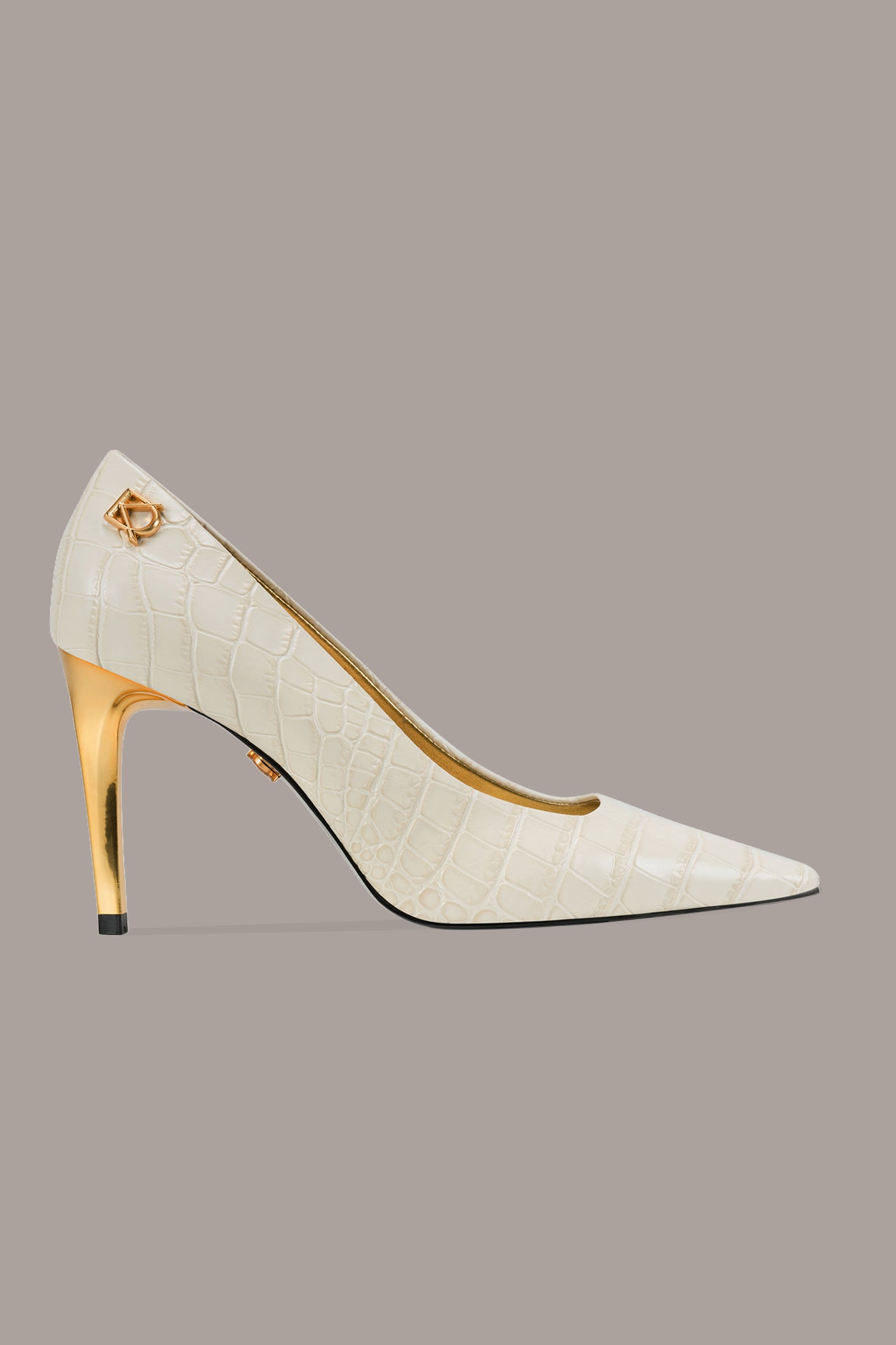 SAVITA CROC HIGH STILETTO PUMP VIEW 2