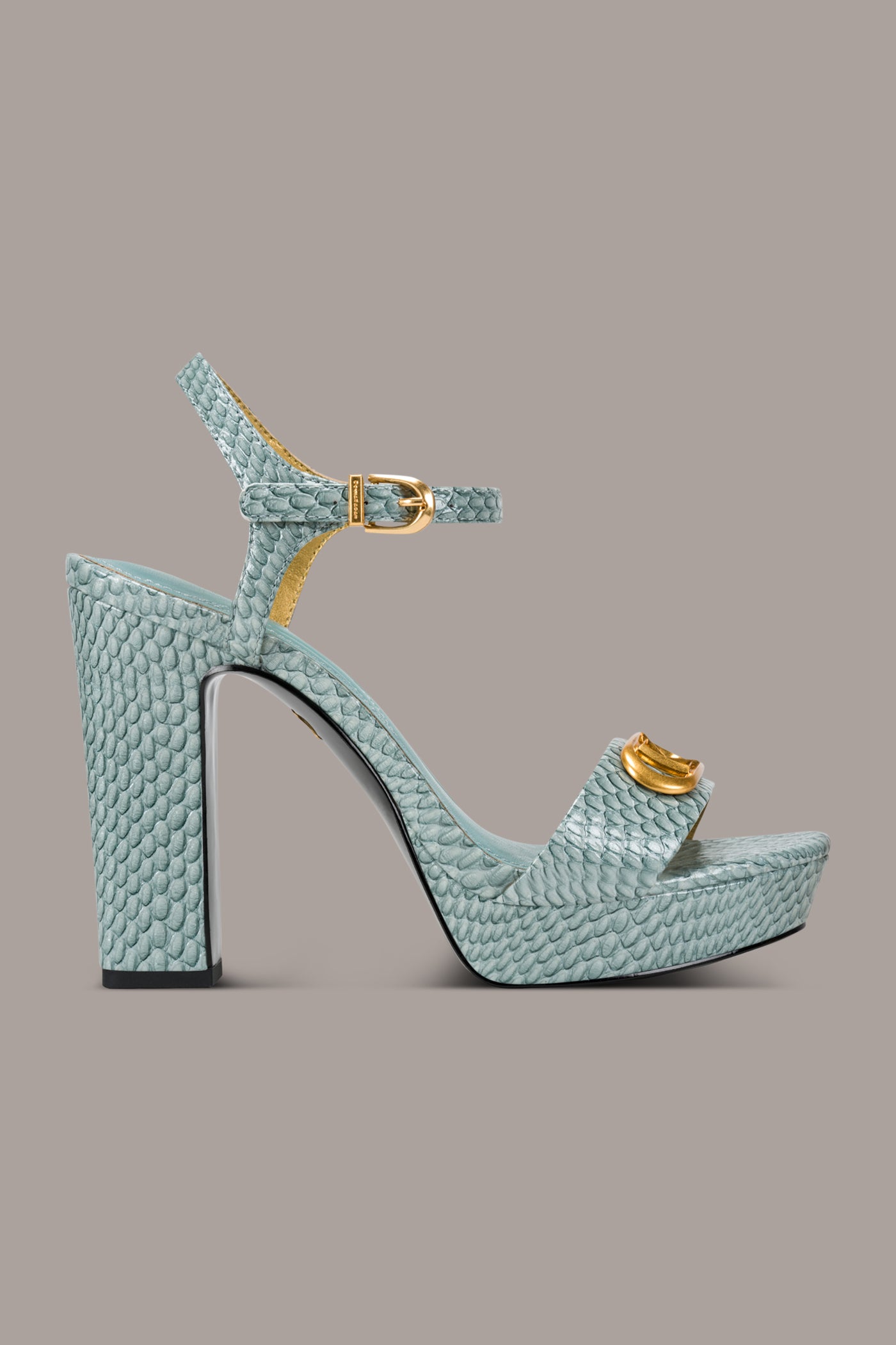SHEPARD SNAKE-EFFECT LEATHER PLATFORM SANDAL | View 2 | Shoes
