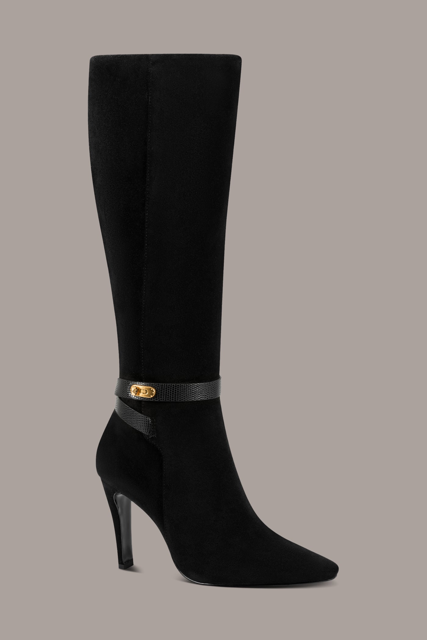 SHERICE SUEDE TALL STILETTO BOOT VIEW 1
