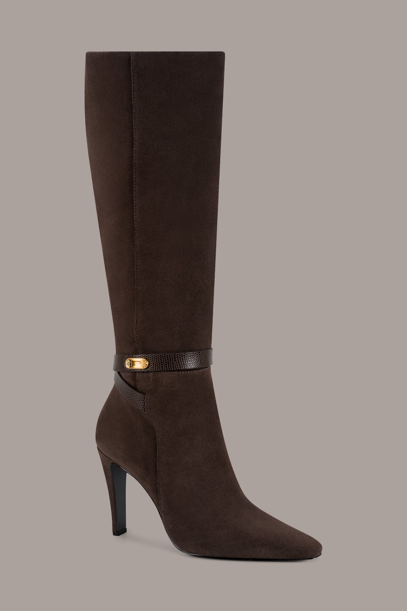 SHERICE SUEDE TALL STILETTO BOOT VIEW 1