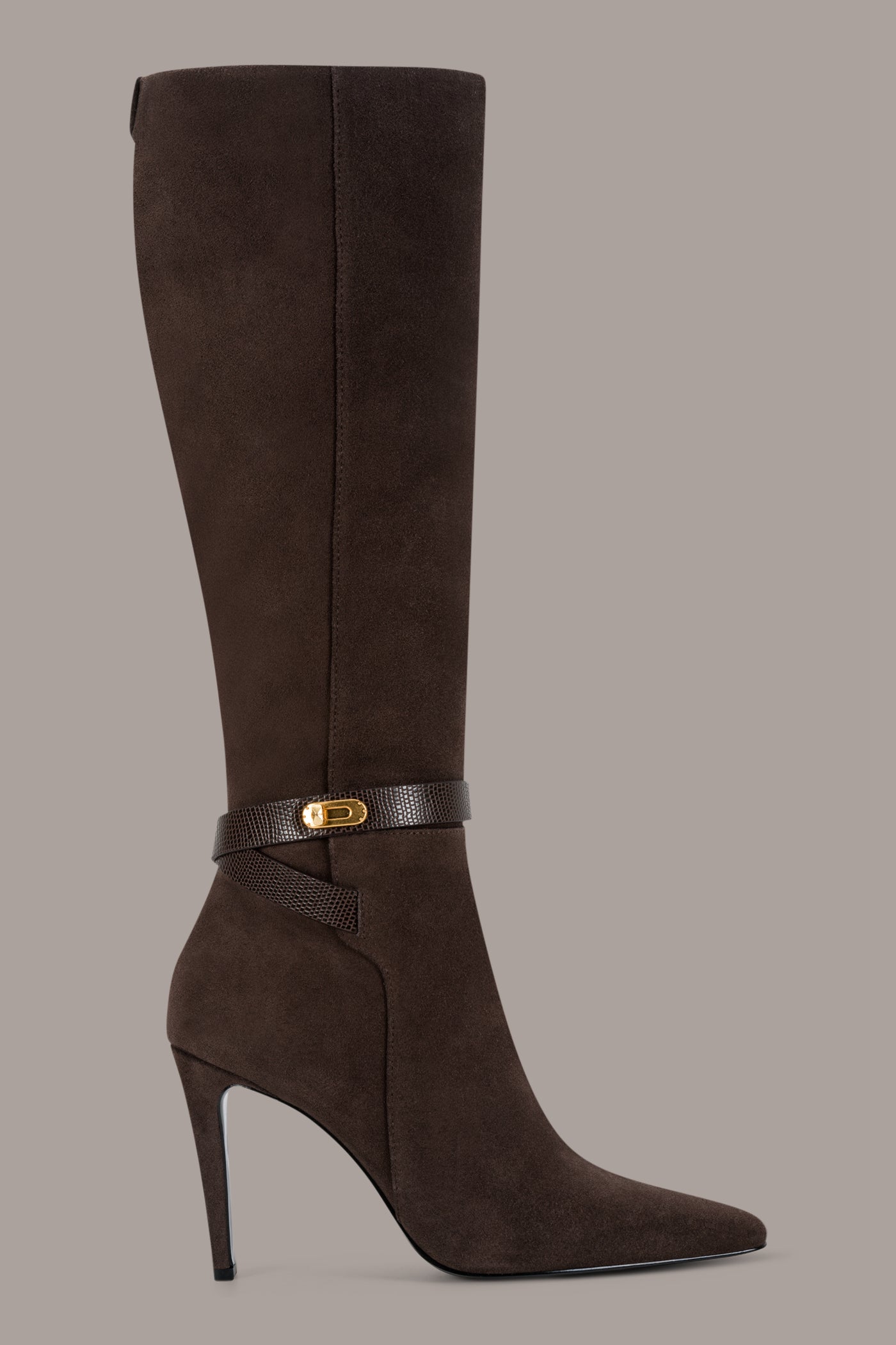SHERICE SUEDE TALL STILETTO BOOT VIEW 2