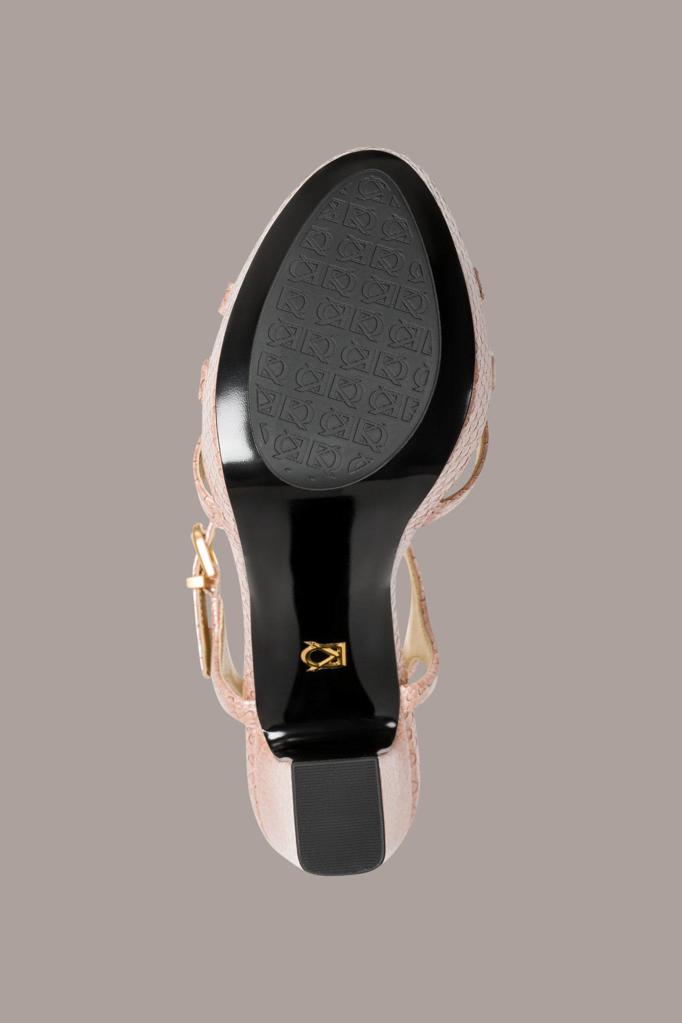 SPENCER METALLIC SNAKE-EFFECT PLATFORM SANDAL VIEW 4